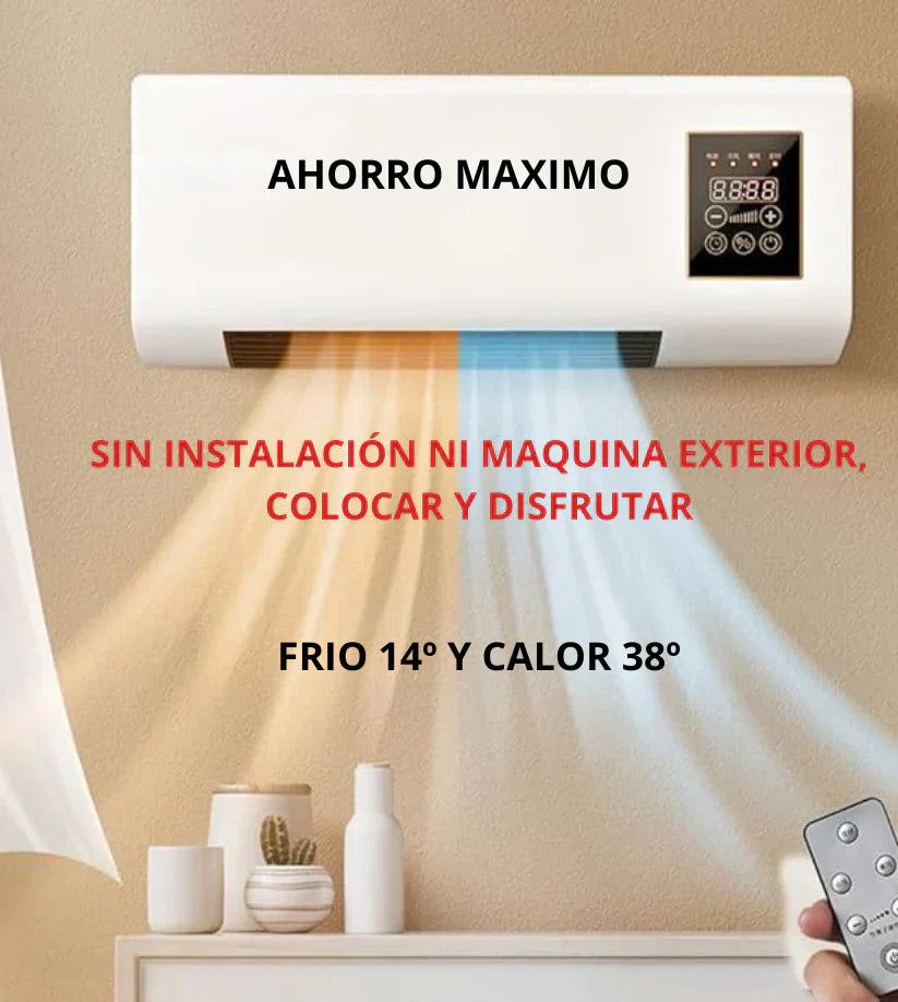 Mini Aire Acondicionado Portátil 2 en 1 Calor y Frio - Bajo consumo y Máxima Potencia